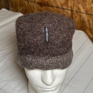 Everest Designs Brown Wool Beanie Cap Winter Outdoor Snow Ski Hiking Hat Lined